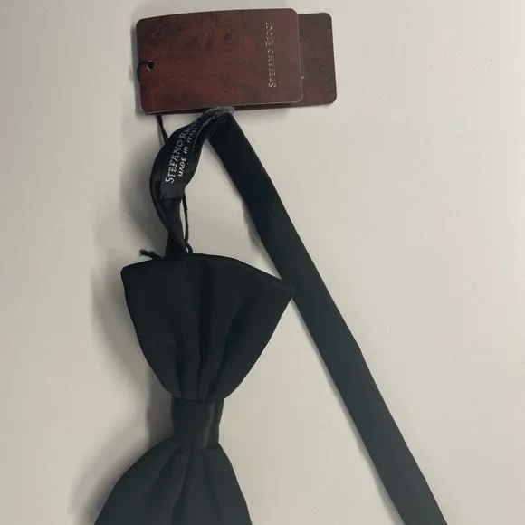 NWT Stefano Ricci Silk Satin Bow Tie - Picture 2 of 4